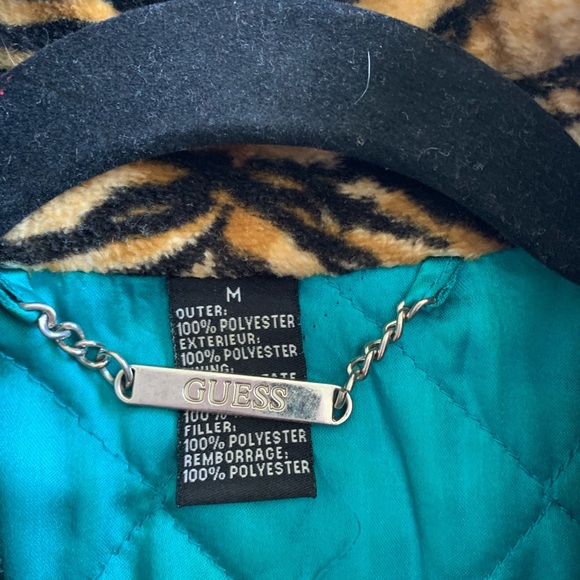 Vintage guess velvet leopard coat - Picture 4 of 5